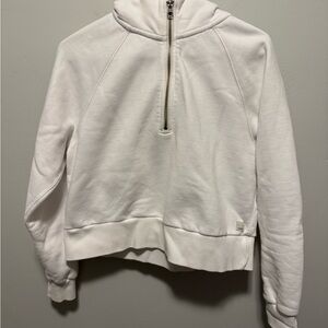 Vuori Restore Women's White Half-Zip Hoodie